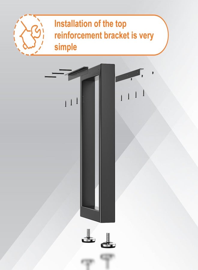 SKYSEN 16" Black Metal Modern Square Table Legs - 2 Pack, 1000lbs Capacity, Easy Assembly, Suitable for Desks, Coffee Tables, Benches - Image 5